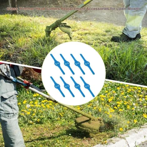 Erstatningsplastblader for gresstrimmere, 8 stk. plastgressklipperblader, gressklipperblader, gresstrimmer krattkutterblader