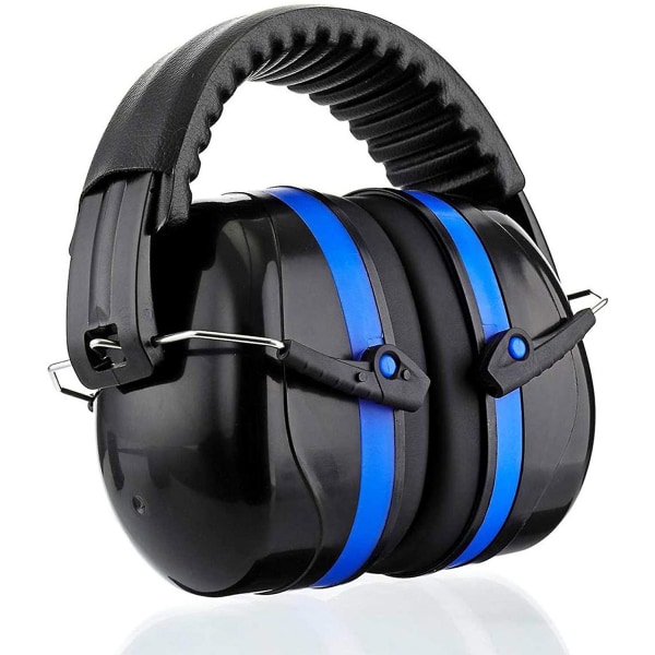 Støydempende øreklokker Anti-støybeskyttelse lydisolerende øreklokker (svarte + blå)