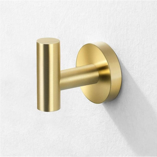 Towel Hooks Towel Rack Hook Bathroom SUS304 Stainless Steel Towel Rack Wall Mounted Towel Hooks (Brushed Brass1)