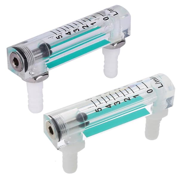 Luftstrømningsmåler 1~5LPM Luftmåling Flowmeter Gassflowmåler Opptaker