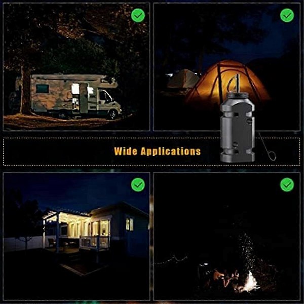 6 STK Perimeter Trip Alarm, Trip Alarm 12 Gauge Camping Trip Wire Alarm Enhed, Bjørneafskrækkende, Camping