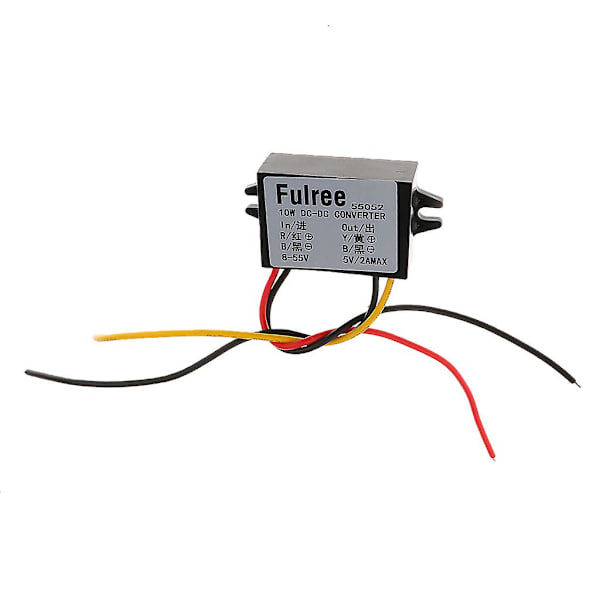 DC 12V 24V 36V 48V till 5V 2A 10W Buck Step-down Converter Bilströmsmodul