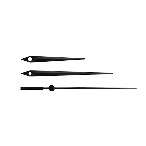 Silent Quartz Clock Movement with Black Hands - 18.5mm Shaft, 9.5mm Thread, DIY Clock Replacement