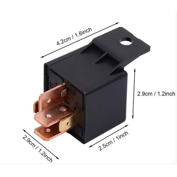 40A Relä JD2912JD1914 Plastmapp Monterad Bilrelä - 12V、5 Stift，1st