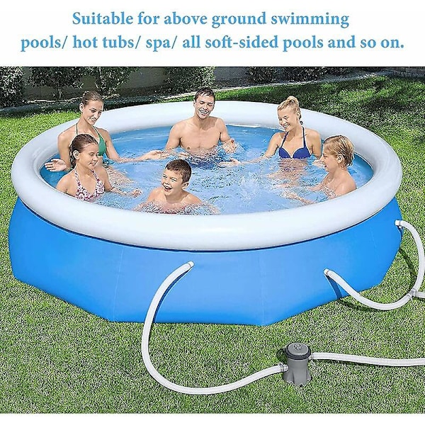 Reservedelsslange til Intex-poolpumpe - Tilbehør 1,25\" diameter og 59\" lang (pakke med 2)