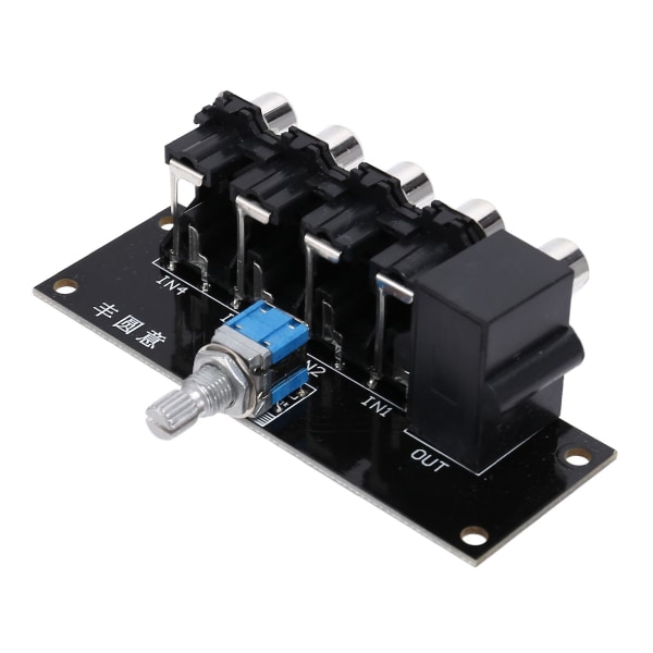 Audio Signal Switch Input Board RCA 4 Ways Audio Source Signal Relay Selector Switching Board Theat
