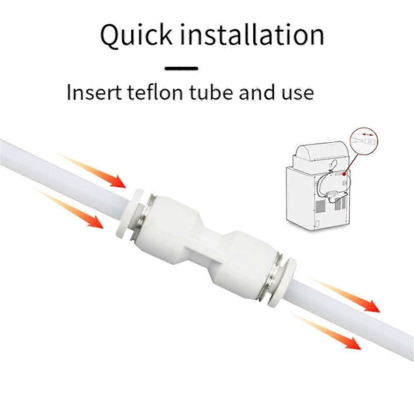 10 stk. PTFE-stik til Bambu Lab P1/X1, 3D-printertilbehør, Teflon-tilførselsrørstik, AMS-tilførsel