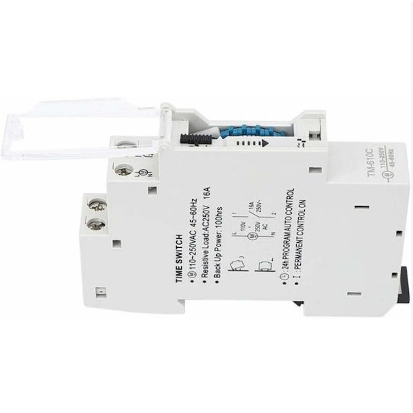 Rail Time Switch Intelligent DIN Rail Timing Control Switch TM610C Timer Relay 220V för gatubelysning