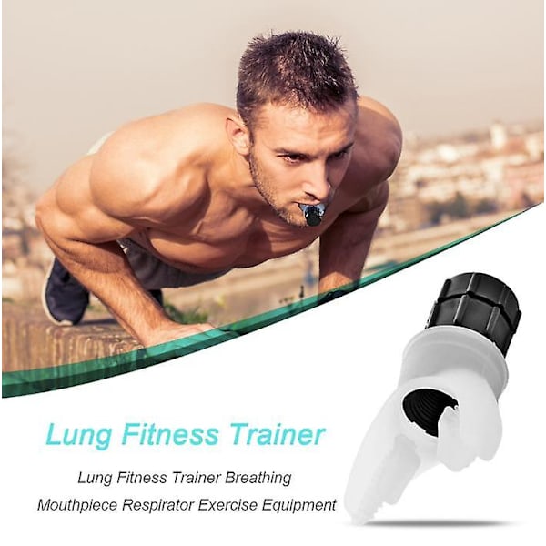 Bærbar abdominal vejrtræknings træner fitness til at øge lungekapacitet aerob muskel justerbar res