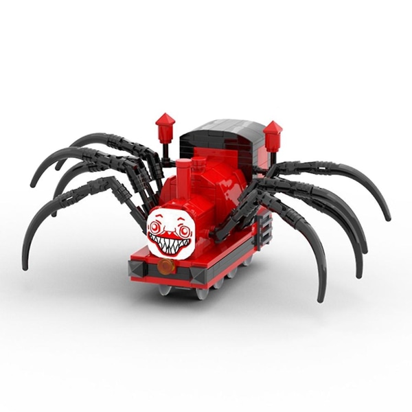 Chooo Chooo byggelekesett, 260 deler skrekkspill Spider-tog byggeklosser for leker
