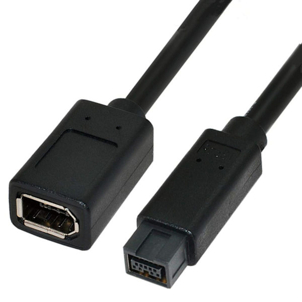 IEEE 1394 6-pins til 1394b 9-pins Firewire Adapter Slidstærk Kameraforbindelseskabel