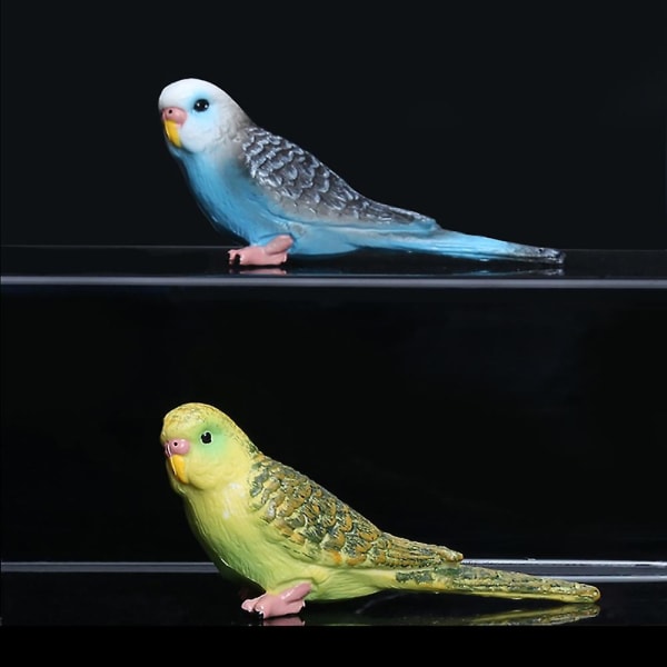 Simulointi lintu papukaija malli lelu muovi käsityö koriste koristeena sininen Blue