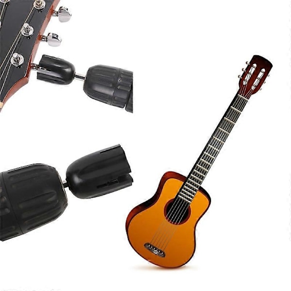 Gitarrsträngsvinda Huvud Elektrisk Borr Stämskruvsdragare Luthierverktyg för Akustisk Gitarr Bas Ukulele Mandolin Y1QE
