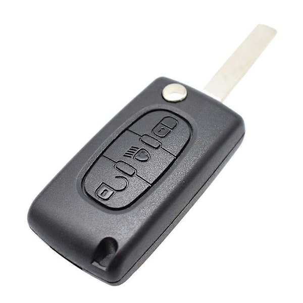 Til Citroen C2 C3 C4 C5 C6 C8 Bil 3 Knapper Flip Fjernbetjening Nøgle Etui Cover Skal Fob VA2 Blad CE0523 Nøgle Reparationssæt
