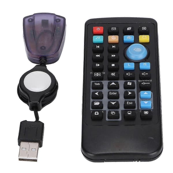 Fjernkontroll USB-mottaker for PC Datamaskin Trådløs Fjernkontroll