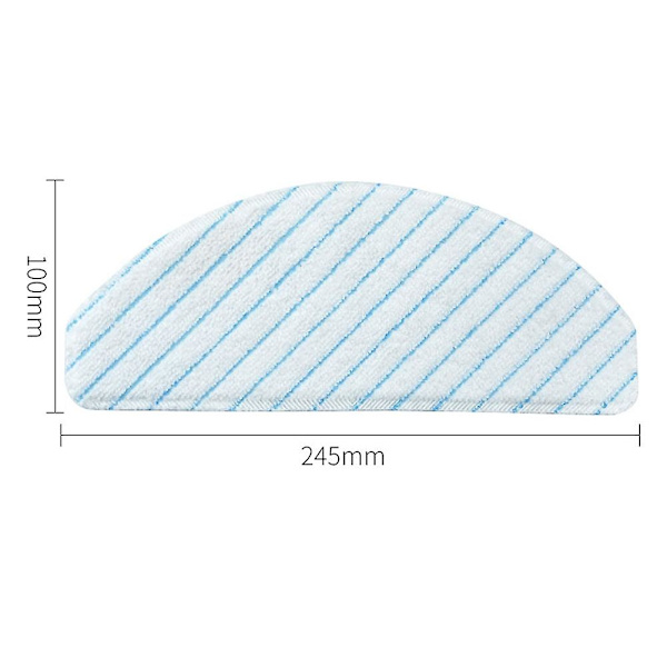 50 stk engangsmoppputer for Deebot OZMO T8 AIVI, T8 Max, T9 Power/Max T10 Robot Vacuum Cleaner Ac