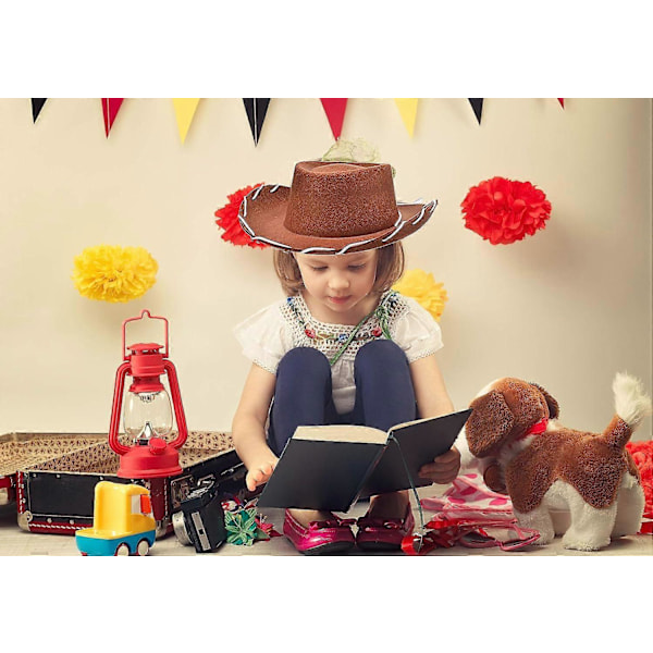 Brun cowboyhat kostume til børn Woody Stil