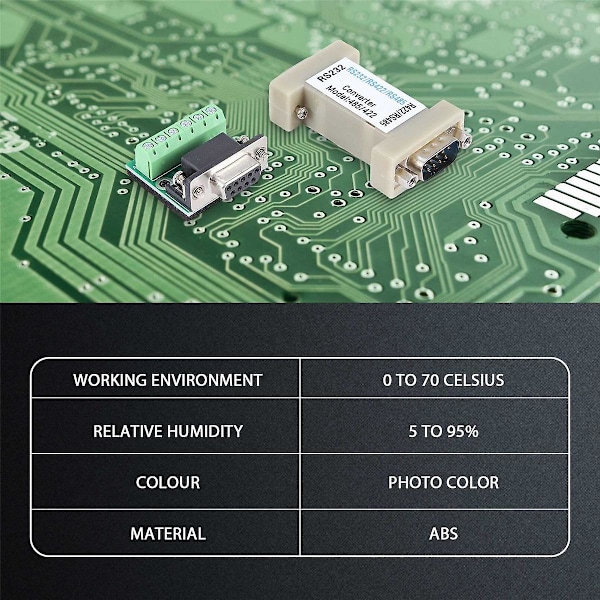 -232 RS232 Seriell til RS485/RS422 485/422 Konverter Kompatibel med EIA/ RS232C Standard og RS485/RS422 Standard