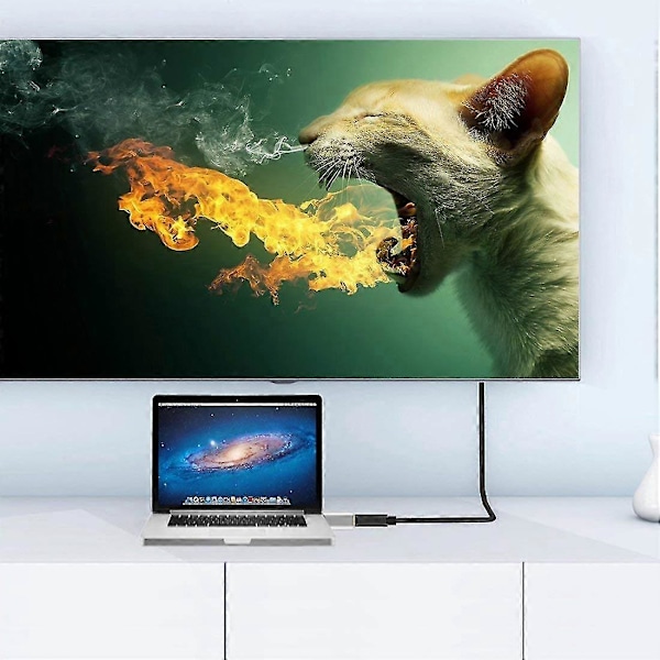 Mini Displayport (for Thunderbolt 2.0) til HDMI-adapter 4K Mini Dp til HDMI-konverter for Macbook Air