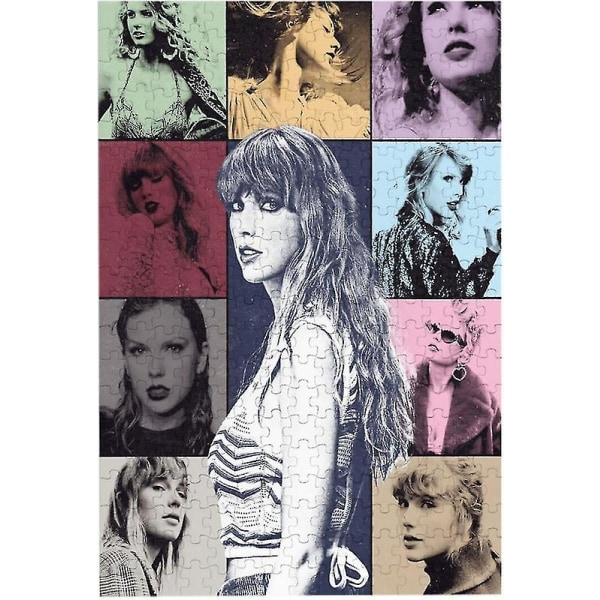 Taylor Swift Picture Puzzle 300-bitars sångare Personlig bildpusselleksak Present för vuxna Tonåringar[HsSs]
