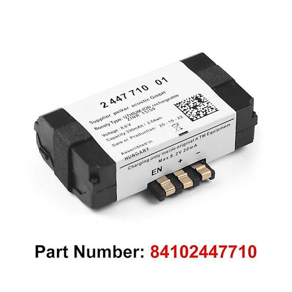 SOS Nödbatteri 84102447710 84109361678 för F20 F22 F40 G30 F90