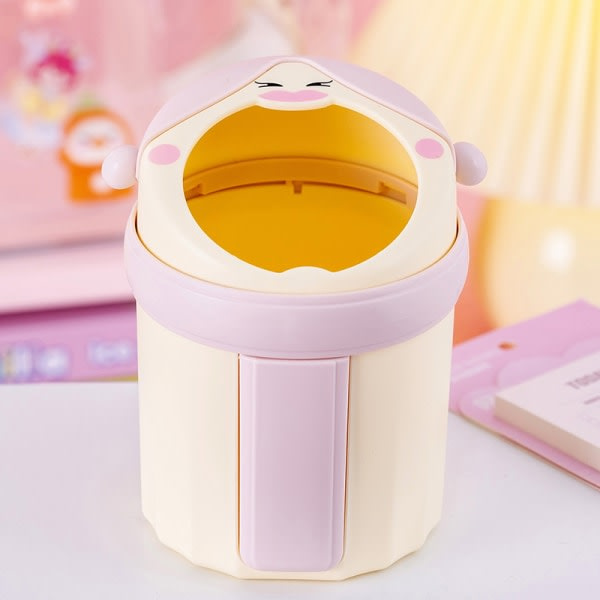 IC Nyhet Pennhållare med stor kapacitet Enkel Princess Style Gel Pen Rosa