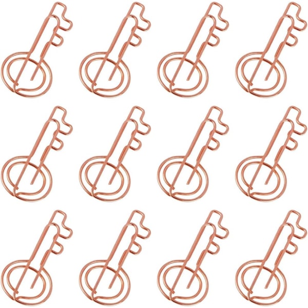 20-pakning med roségull binders tegneserie binders nøkkel retur nål spesialformet binders