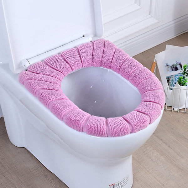 36*44cm Vaaleanpunainen WC-istuimen kansi, sopii kaikenlaisiin WC-renkaisiin, 1 kpl