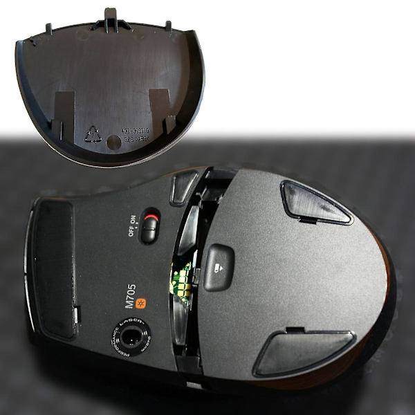 Tilbehør til reparation af Logitech M705 Gaming Mus - Batteridæksel Sort
