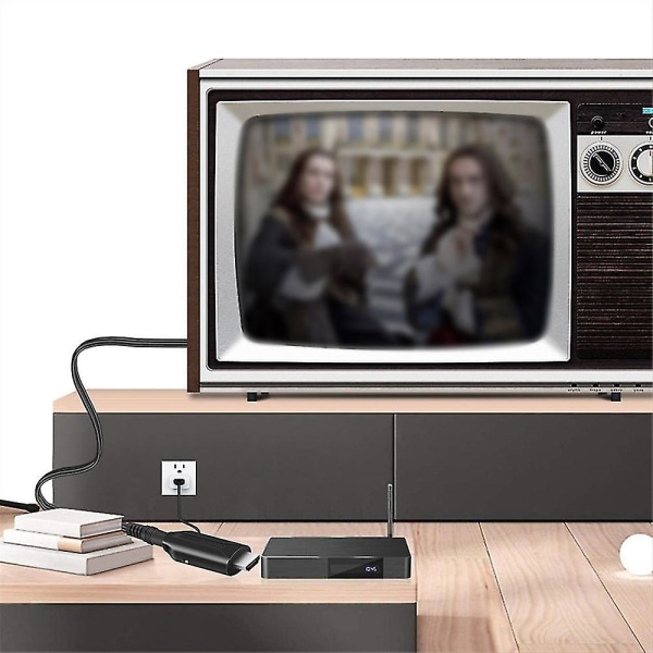 Kannettava HDMI–SCART-muunninkaapeli Video-äänisovittimen johto 1M HD TV DV:lle