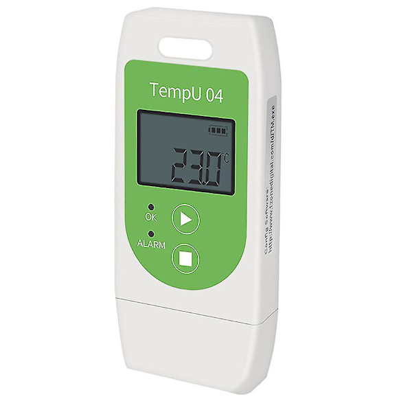 USB Temperaturdatalogger Gjenbrukbar Temperaturregistrator Tempu 04 PDF-rapport Temperaturregistrering In