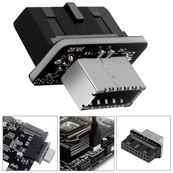 Usb 3.0 Intern Header Till Usb 3.1/3.2 Typ C Front Typ E Adapter Konverter A-dwdz