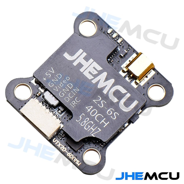 Jhemcu Vtx20-600 5.8g 40ch Fpv-sändare Pitmode 25mw 100mw 200mw 400mw 600mw 7-26v Justerbar Vtx För Fjärrkontroll Fpv Racing Drone