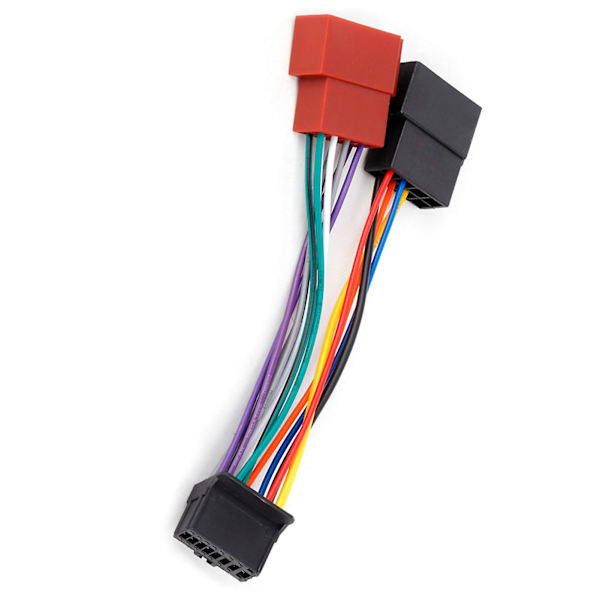 Pioneer bilstereo ledningskabel - 16-polet port til Mini Iso 8-polet stik sele