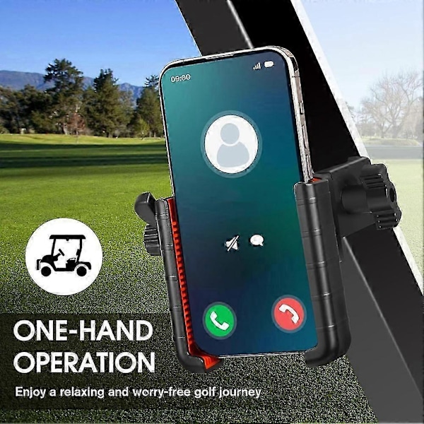 Mobiltelefonhållare för Golfbil Kompatibel för /Club Car, Universell Mobiltelefonhållare Kompatibel Med, Alla Smartphones