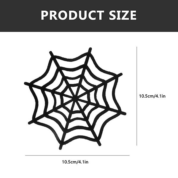 6 kpl Halloween hämähäkkiverkkolasinaluset huopakuppilasinaluset koristeelliset Halloween lasinaluset eristetyt lasinaluset