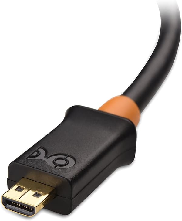 Højkvalitets, helt ny Micro HDMI til VGA-adapter (Micro HDMI til VGA-konverter) i Sort Sort