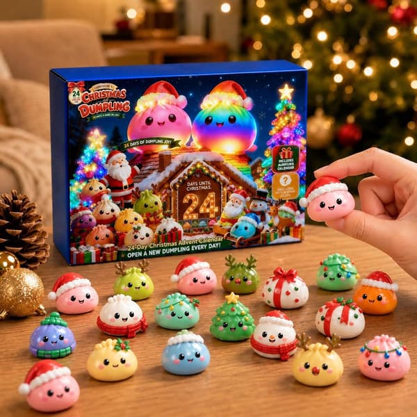 2026 Julepynt Squishies Dumpling Julekalender