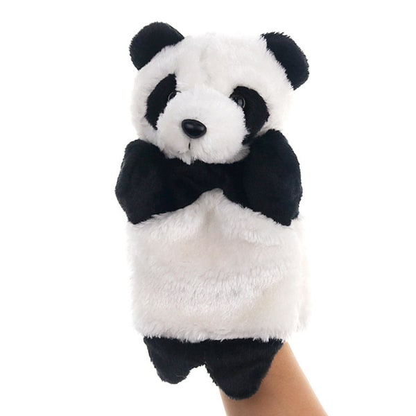 Panda käsinukke pehmolelu Superpehmeä liikkuva käsivarsi Roolileikki Teeskentely Leikki Söpö tarinankerrontatarvike Sumeat lapset Eläin käsinukke nukke Lasten lahjat