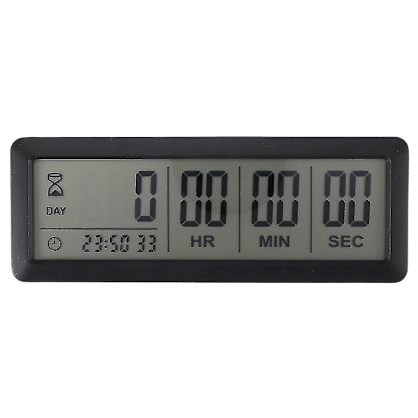 Big Digital Countdown Days Timer Clock - 999 Days Count Down Clock Timer For Graduation Lab Kitchen (black)