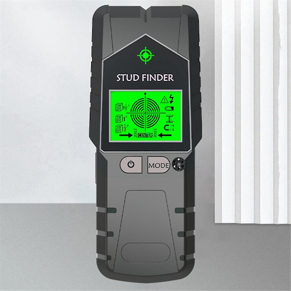 Stud Finder Væg Scanner 6 i 1 Stud Detektor, Fysisk Søm Findende Væg Detektor til Træ Metal og AC Ledning Sort