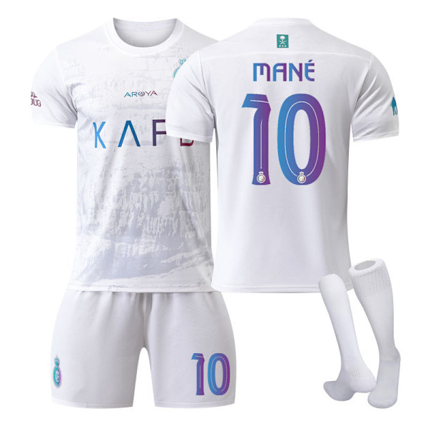 2324 Riyadh Victory Jersey 2 Vieraspelipuku Miesten ja Naisten Puku Jalkapallopaita NO.10 XS