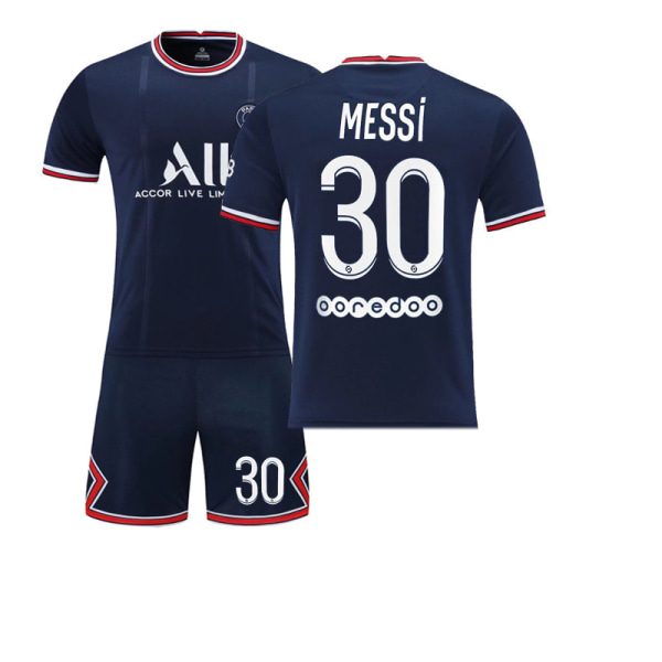 2122 Paris hjemmebanetrøje klassisk nr. 30 stjerne nr. 10 Neymar nr. 7 Mbappe fodbolduniformssæt 30 S#