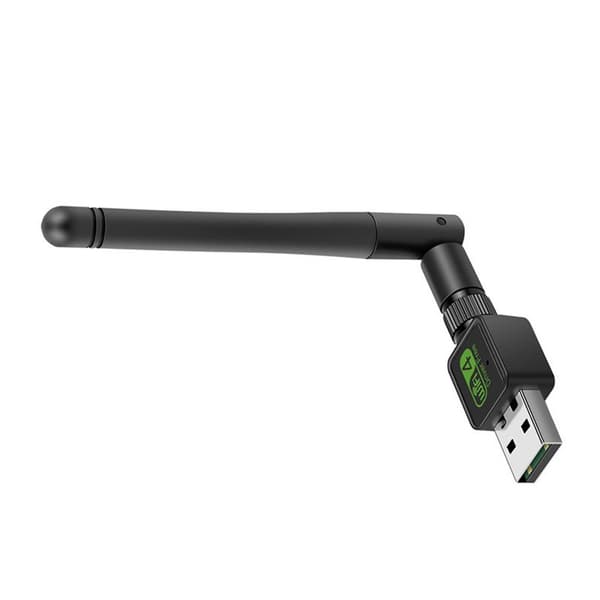 150M USB WiFi Adapter with High-Gain Antenna - Plug and Play Wireless Network Card