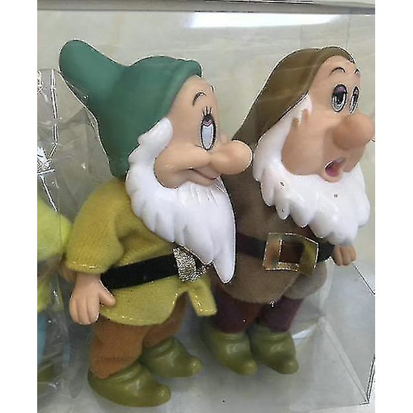 7 st Disney Snövit och de sju dvärgarna Actionfigur Leksaker 15cm Prinsessa Pvc Dockor Samlarleksaker För Barn Födelsedagspresent