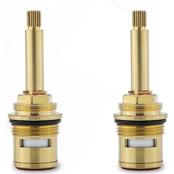 3/4 Messinghane Hurtigåbning Keramisk Spole 43KSW1089 VVS-Hardwarehane Reparationsdele-1 Par