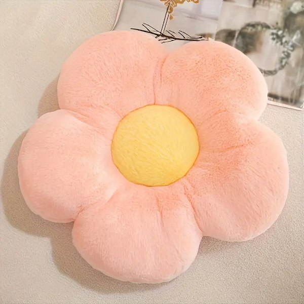 1 stk, Blomster Plysj Kastepute Plysjleke Skap Pyntepute Soverom Gulv Rom Dekorasjon Pute Rosa
