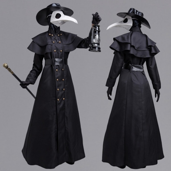 Halloween Voksen Middelalderlig Steampunk Stil Europæisk og Amerikansk Peste Doktor Kostume L