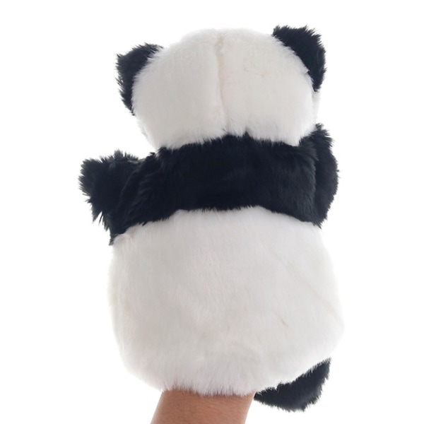 Panda Hånddukke Plys Legetøj Super blød bevægelig arm Rollespil Lad som leg Sød fortællerekvisit Fuzzy Børn Dyrehånddukke Dukke Børn Gaver