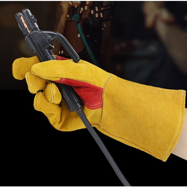 Arbetshandskar Brandsäkra kolädersvetsare Arbetsskyddshandskar (långa handskar)